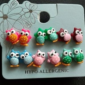 Owl earrings hypoallergenic